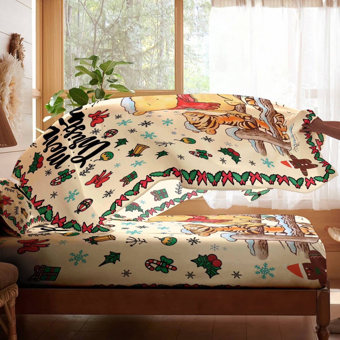 Pajabear 4-Piece Bed Sheet Set Winnie And Friends