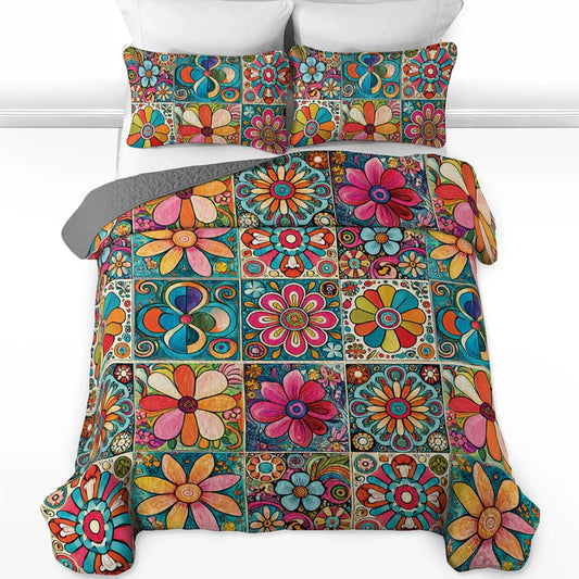 Pajabear Quilt 3-Piece Set Hippie Dream
