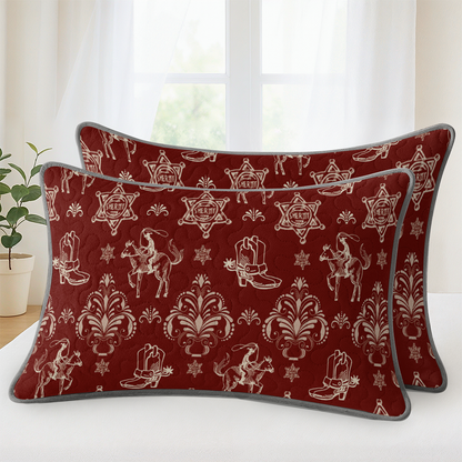 Pajabear Quilt 3-Piece Set Rodeo Rouge
