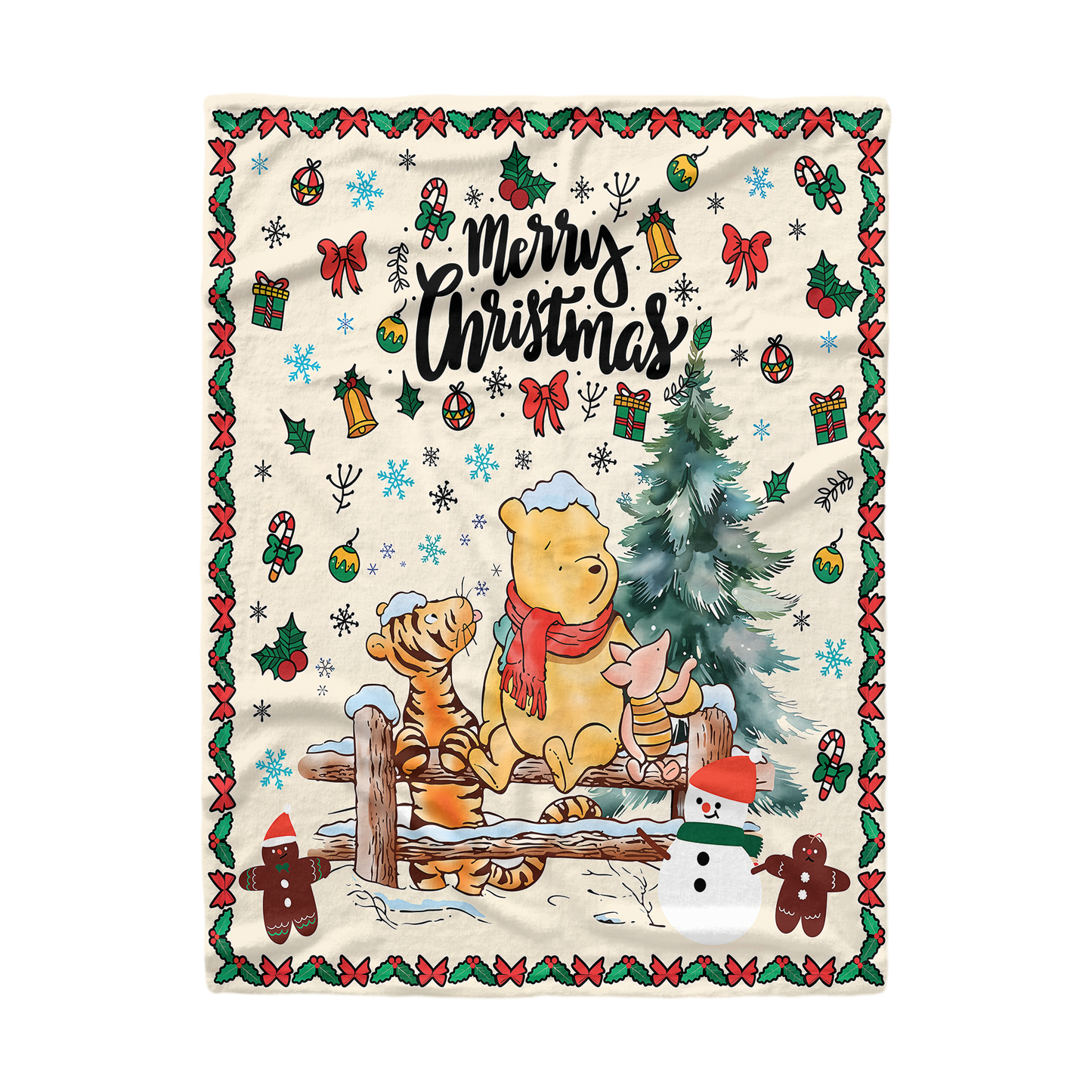 Pajabear Fleece Blanket Winnie And Friends