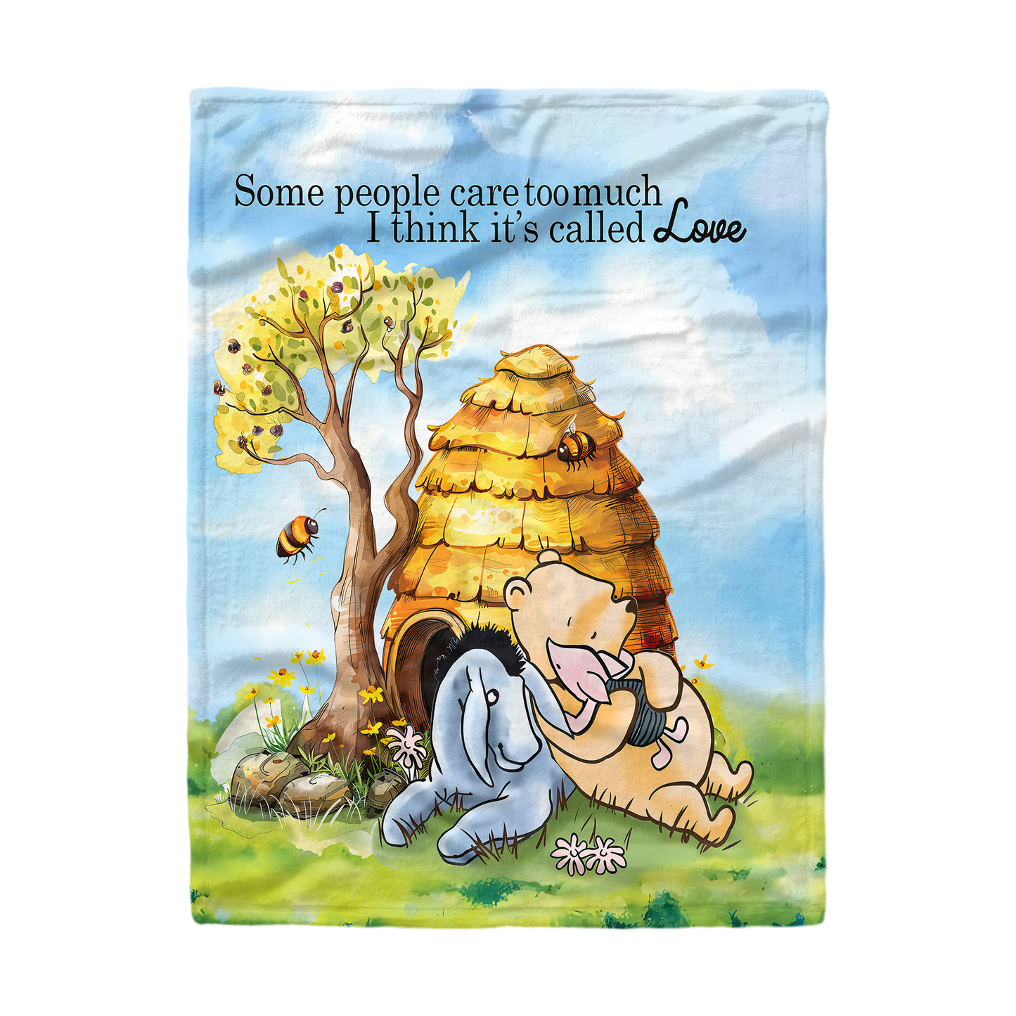 Pajabear Fleece Blanket Pooh and Honey