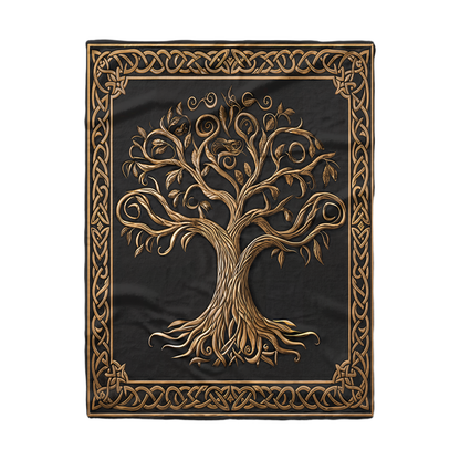 Pajabear Fleece Blanket Celtic Tree