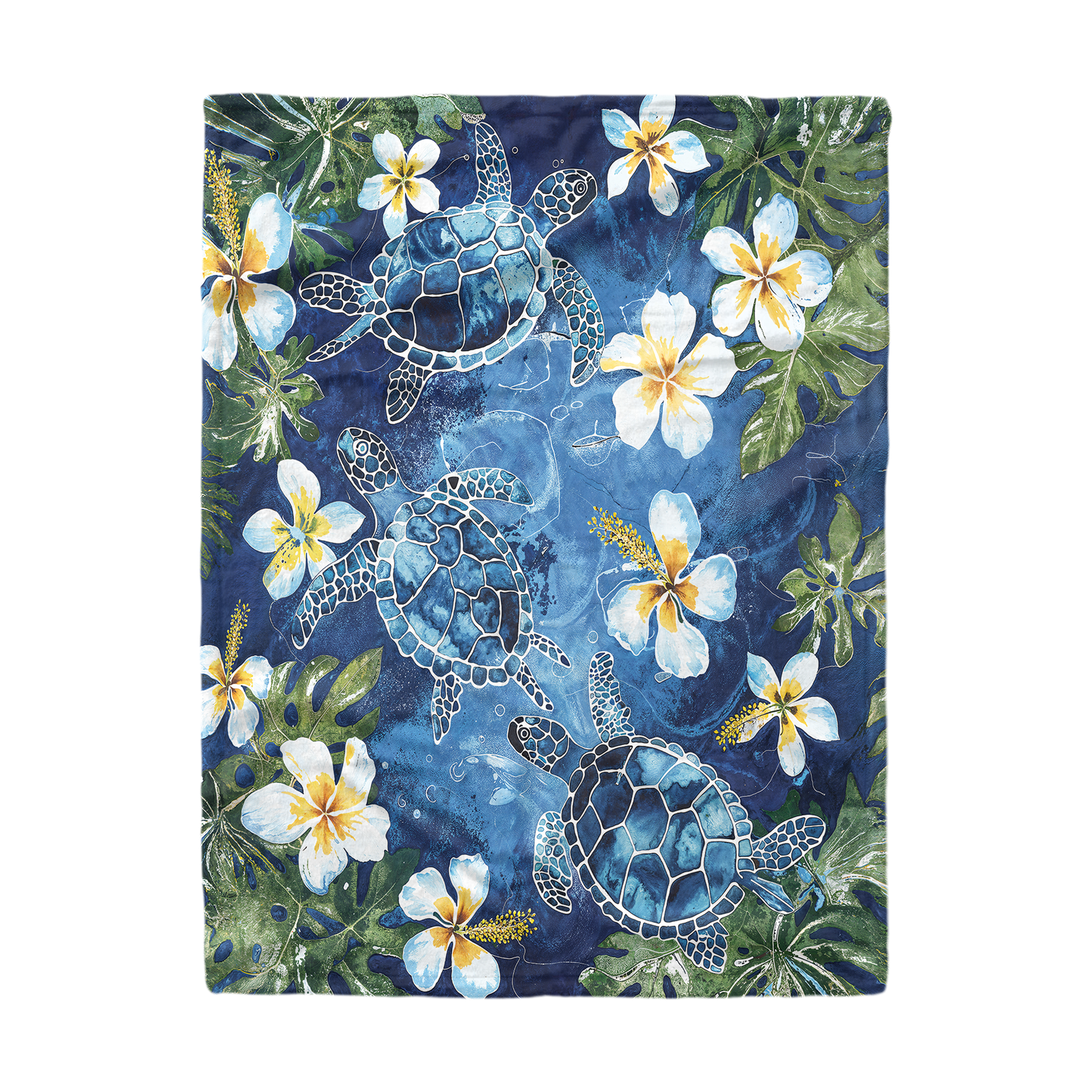 Pajabear Fleece Blanket Tropical Sea Turtle Paradise