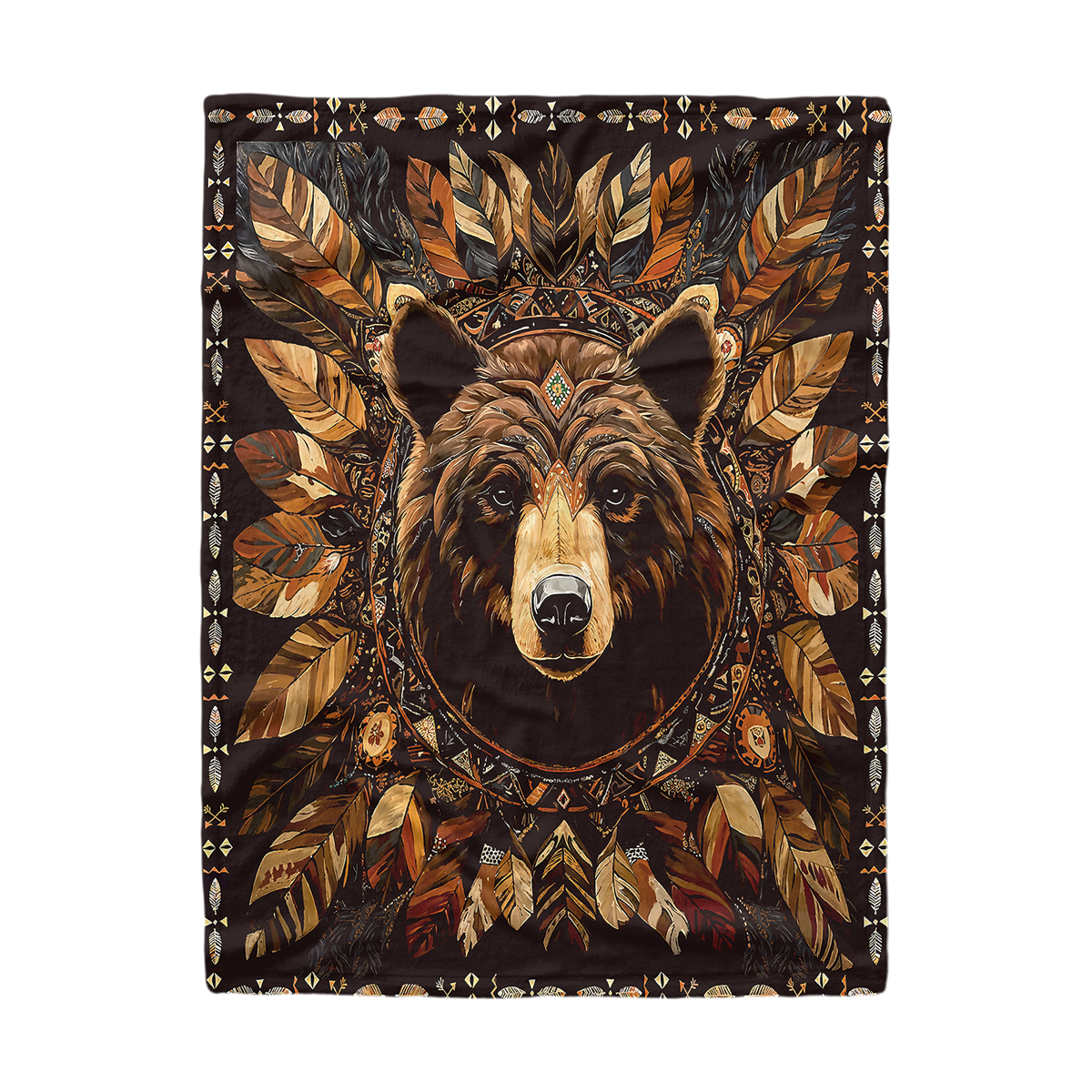 Pajabear Fleece Blanket Bear Totem Dream