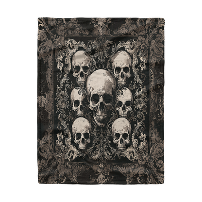 Pajabear Fleece Blanket Gothic Skull Majesty