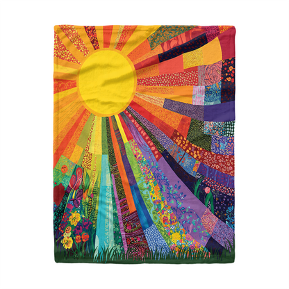 Pajabear Fleece Blanket Sunshine Radiance