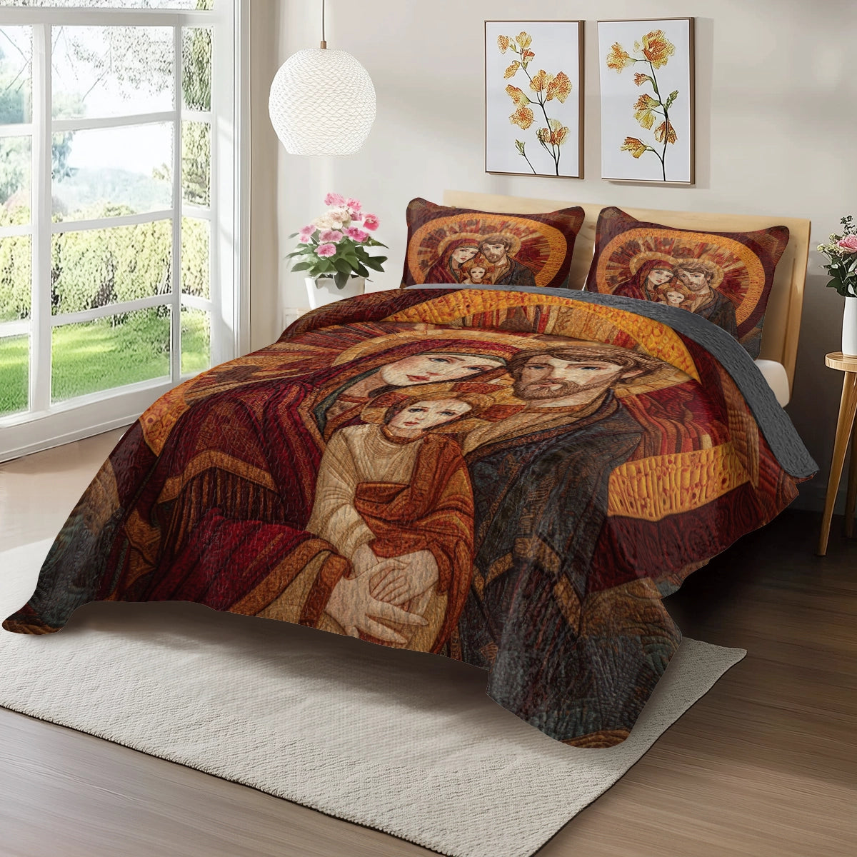 Pajabear Quilt 3-Piece Set Icon of Sacred Light