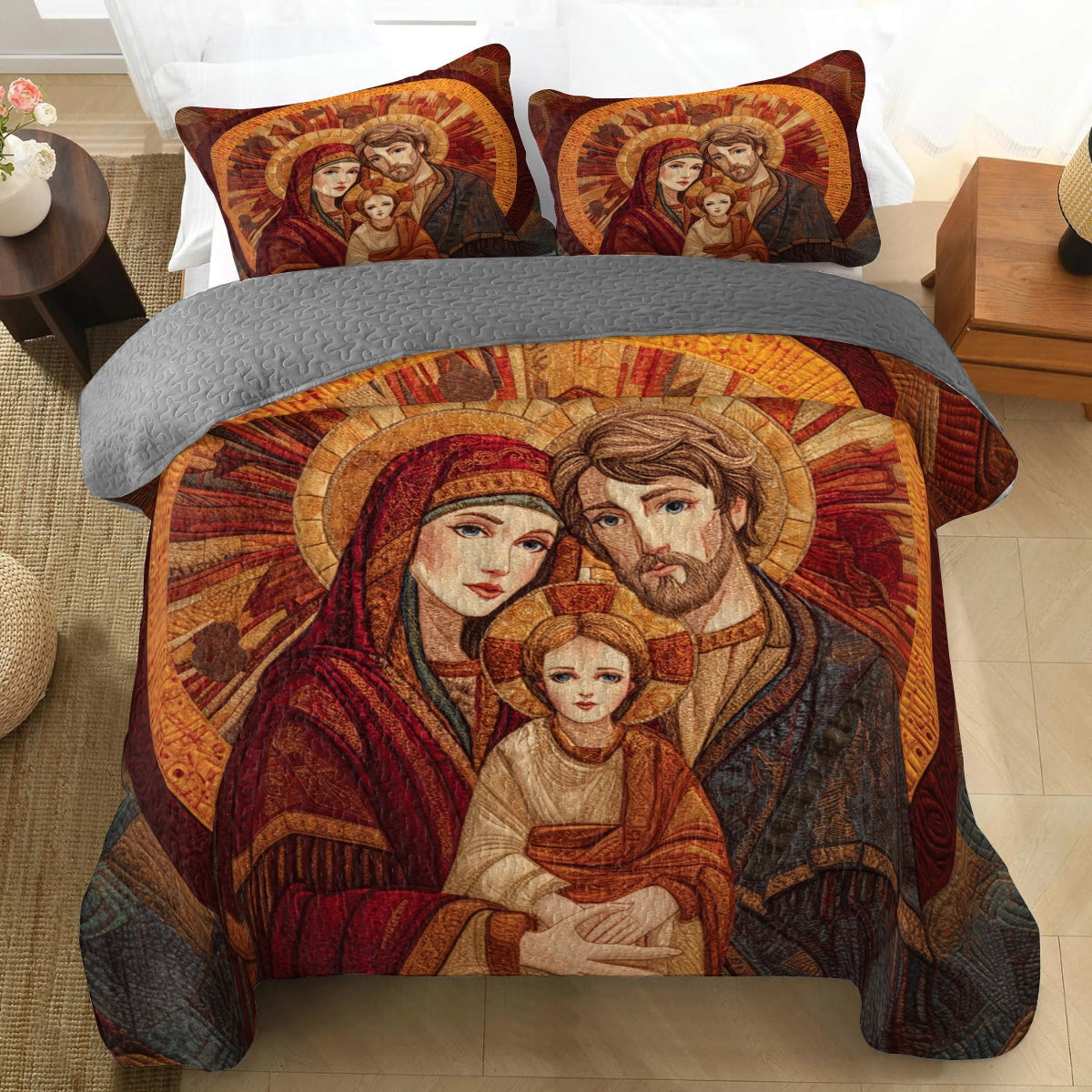 Pajabear Quilt 3-Piece Set Icon of Sacred Light