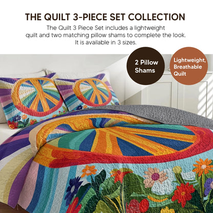 Pajabear Quilt 3-Piece Set Sunshine Radiance