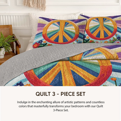 Pajabear Quilt 3-Piece Set Sunshine Radiance