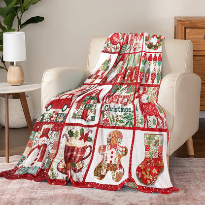 Pajabear Fleece Blanket Merry Christmas