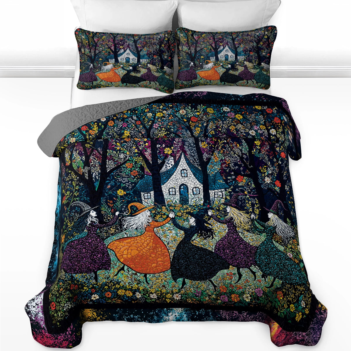 Pajabear Quilt 3-Piece Set Beautiful Witchy Woman