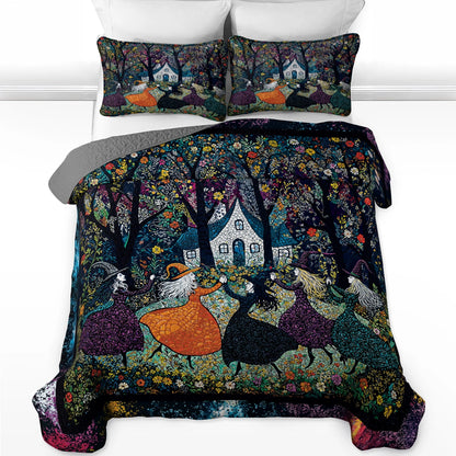 Pajabear Quilt 3-Piece Set Beautiful Witchy Woman