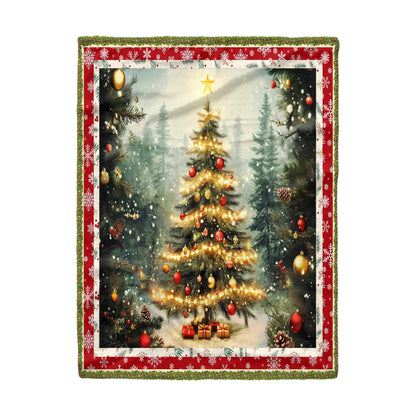 Pajabear Fleece Blanket Golden Glow Christmas
