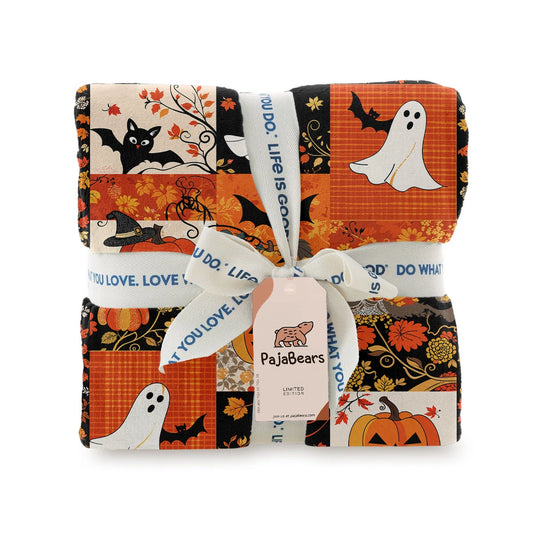 Pajabear Fleece Blanket Patchwork Spooks