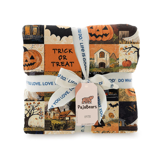 Pajabear Fleece Blanket Spooky Trick Or Treat Halloween