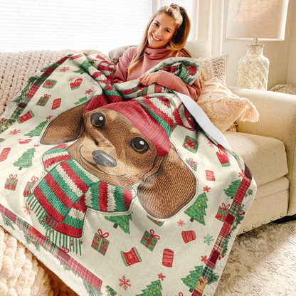 Pajabear Fleece Blanket Jolly Wiener