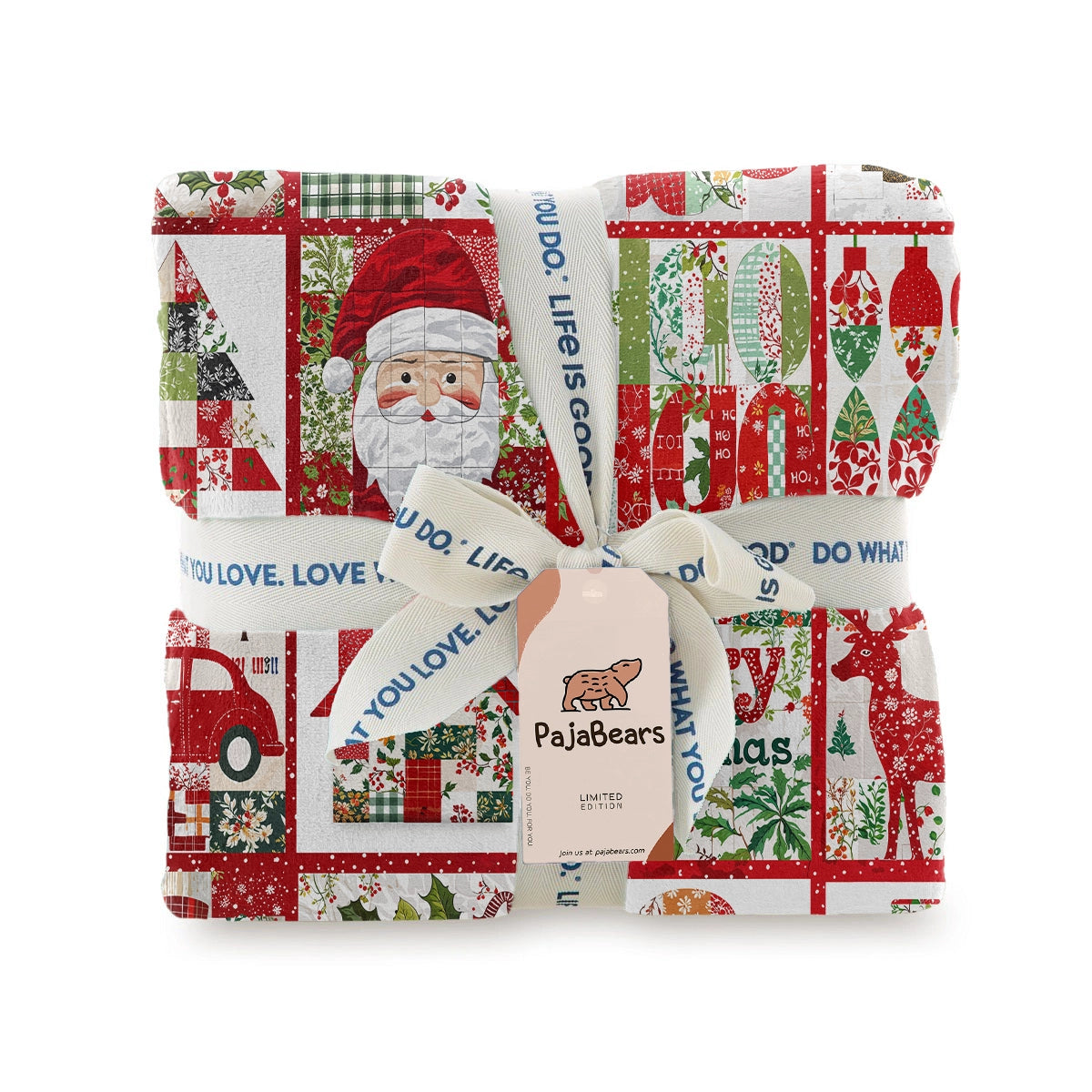 Pajabear Fleece Blanket Merry Christmas