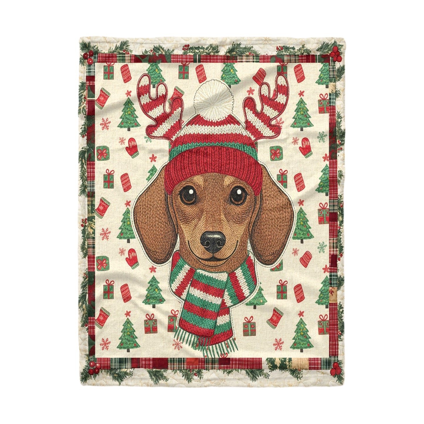 Pajabear Fleece Blanket Jolly Wiener