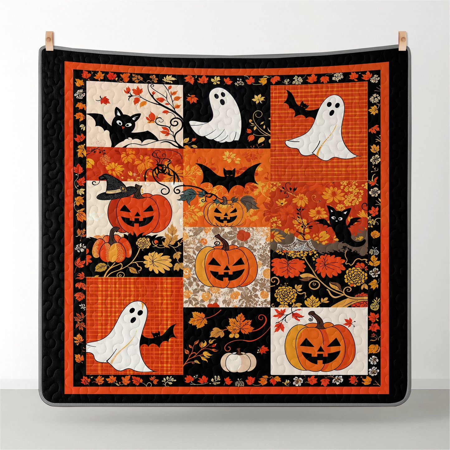 Pajbear All Season Quilt 3-Piece Set Patchwork Spooks