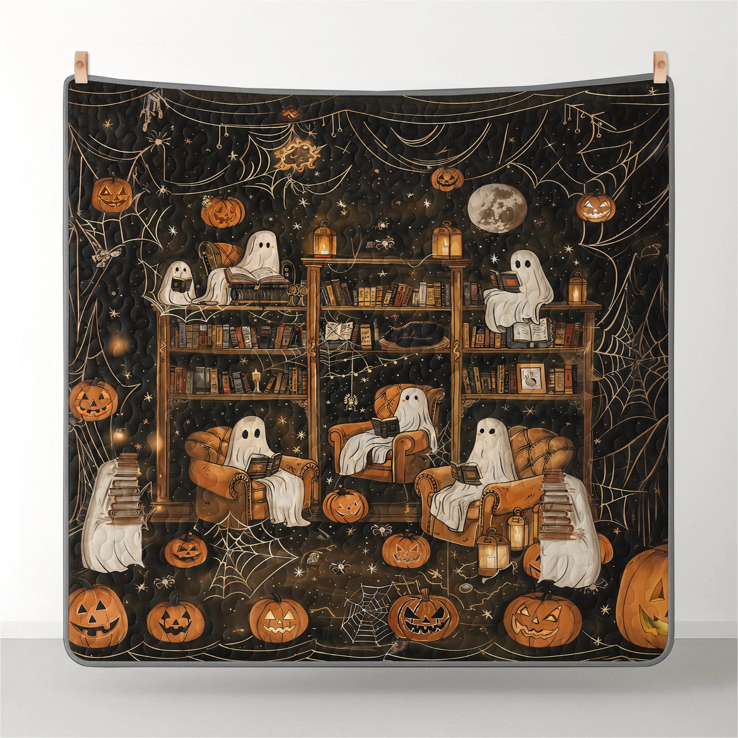 Pajabear All Season Quilt 3-Piece Set Halloween Book Club