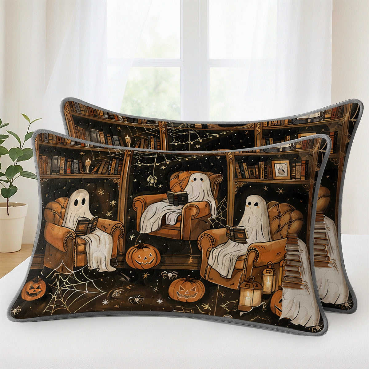 Pajabear All Season Quilt 3-Piece Set Halloween Book Club