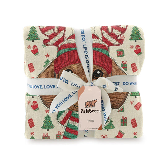 Pajabear Fleece Blanket Jolly Wiener