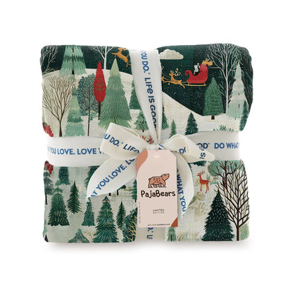 Pajabear Fleece Blanket Christmas Eve Magic
