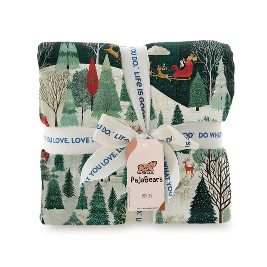 Pajabear Fleece Blanket Christmas Eve Magic
