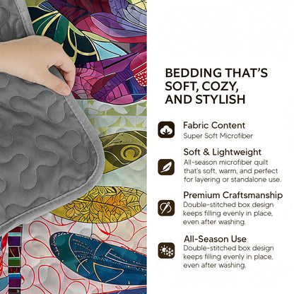 Pajabear Quilt 3-Piece Set Royal Dragonfly Dreams