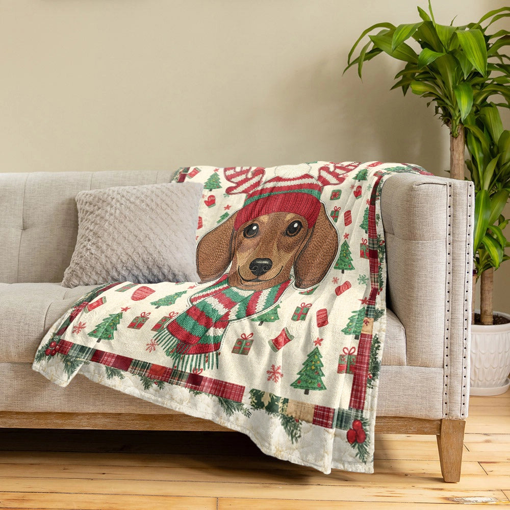 Pajabear Fleece Blanket Jolly Wiener