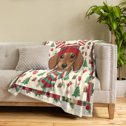Pajabear Fleece Blanket Jolly Wiener