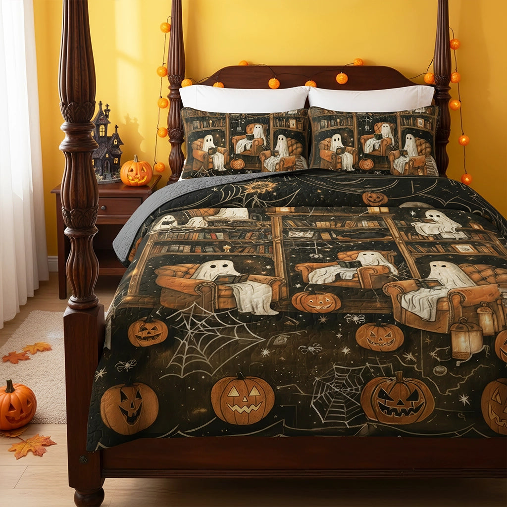 Pajabear All Season Quilt 3-Piece Set Halloween Book Club