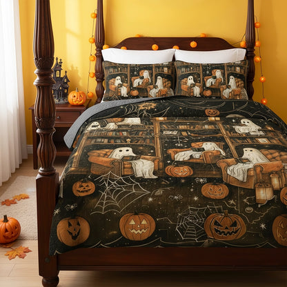 Pajabear All Season Quilt 3-Piece Set Halloween Book Club
