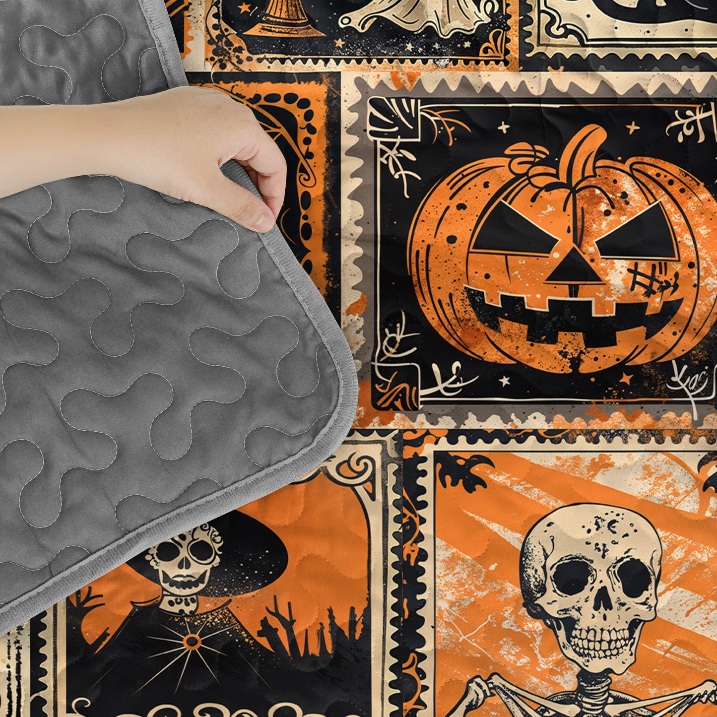 Pajabear All Season Quilt 3-Piece Set Mystic Halloween Charm