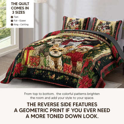 Pajabear Quilt 3-Piece Set Woofmas Wonderland