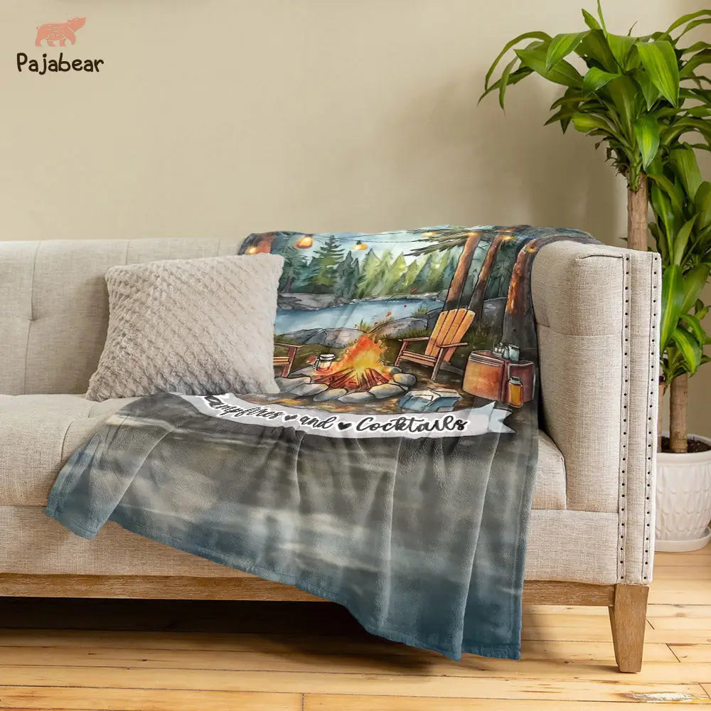 Camping Pajabear® Fleece Blanket Chilling Mn8