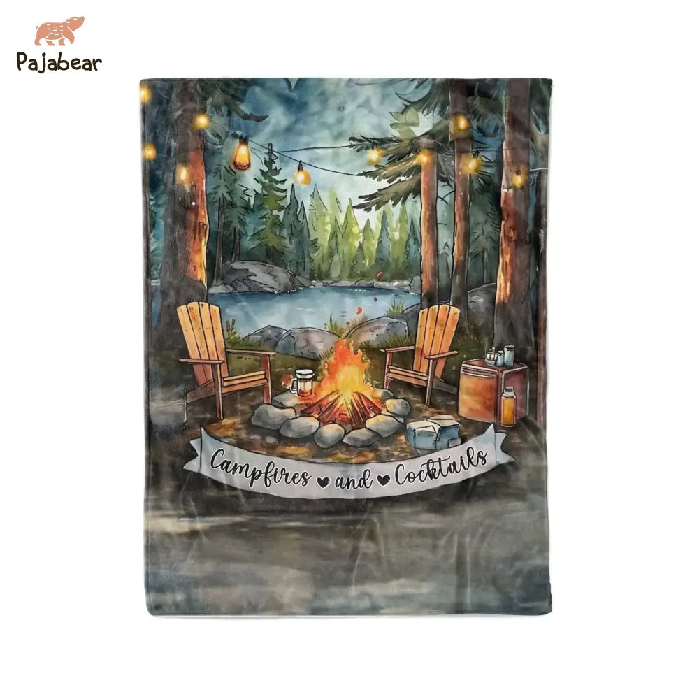 Camping Pajabear® Fleece Blanket Chilling Mn8 Large - 60X80In