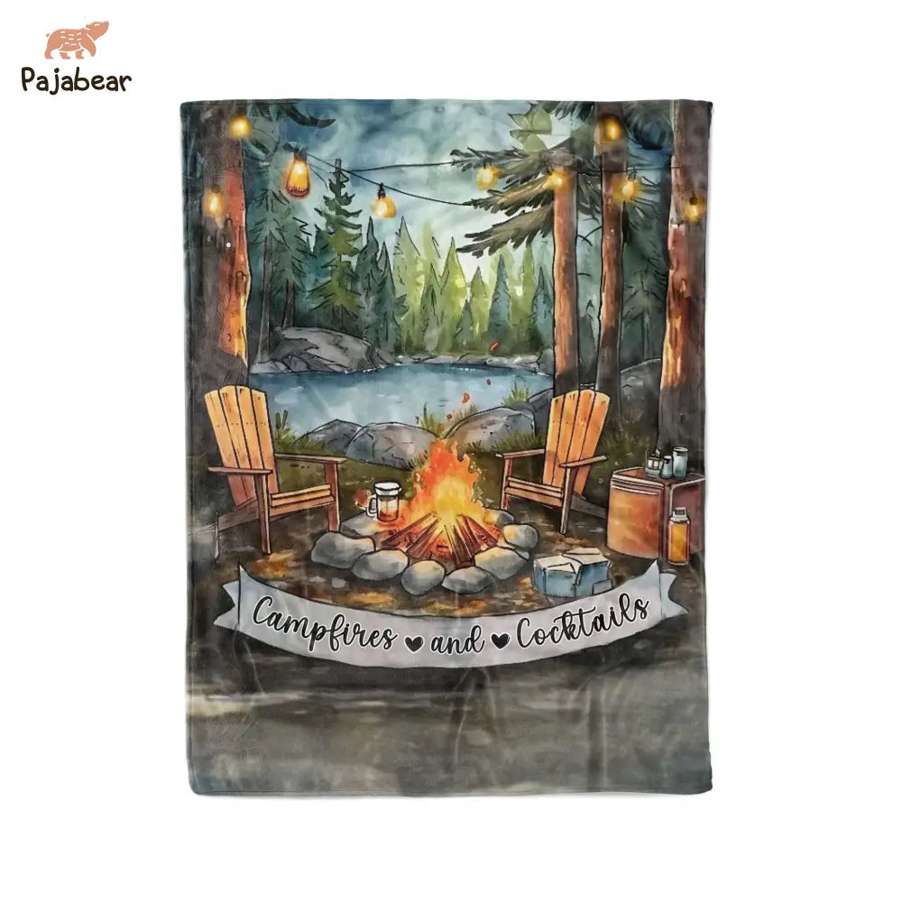Camping Pajabear® Fleece Blanket Chilling Mn8 Small - 30X40In
