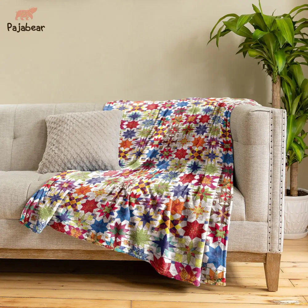 Quilt Pajabear® Fleece Blanket Quilting Block Nl09