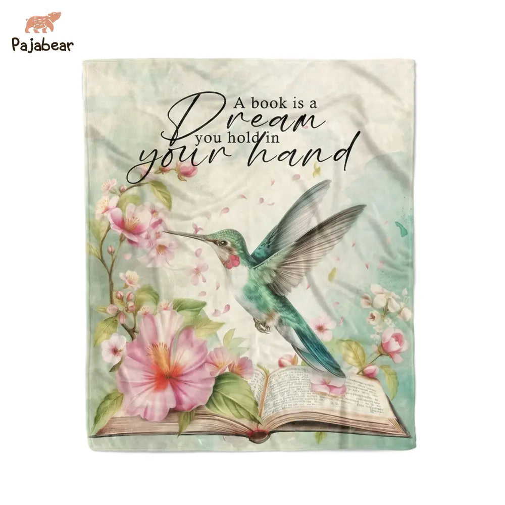 Reading Fabric Pajabear® Fleece Blanket Dream Nl09 Medium - 50X60In / White