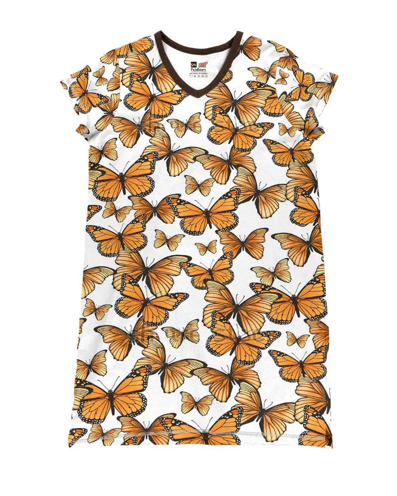 Butterfly Pajabear® V-Neck Nightshirts Hg23 Nightshirt