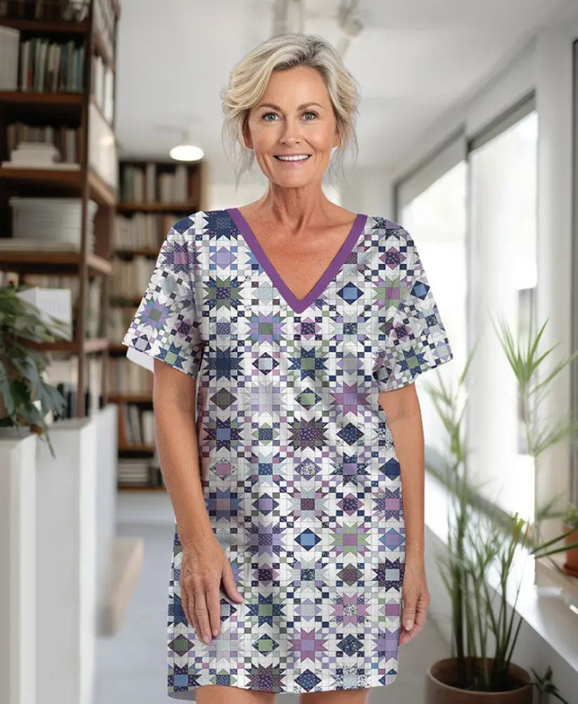 V neck nightshirt hotsell
