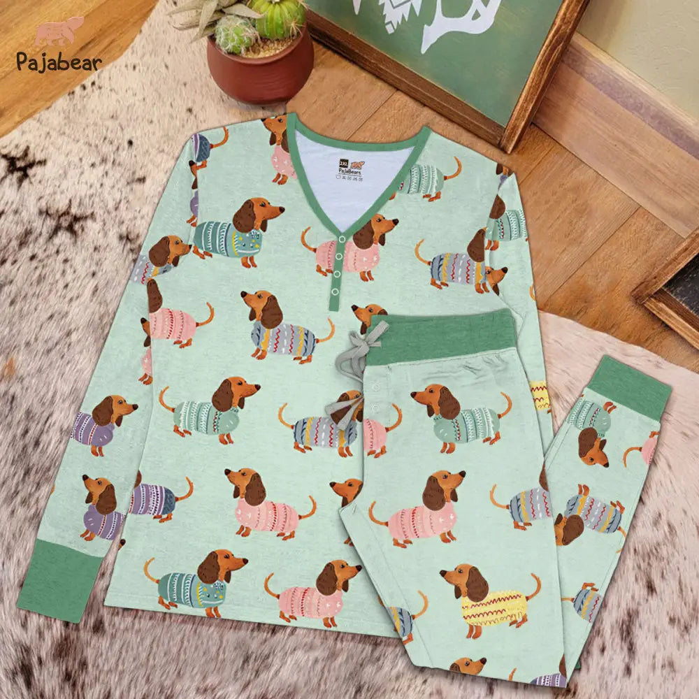 Dog Pajabear® Sets Colorful Dachshunds Lk8 Pajama