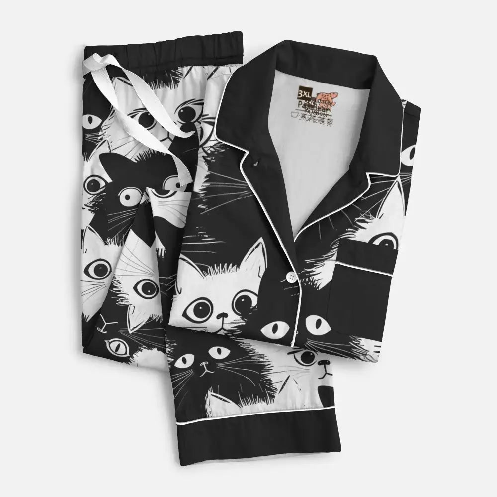 Pajabear Pajamas Top & Pant Chubby Cat Mn8 Pajama Set