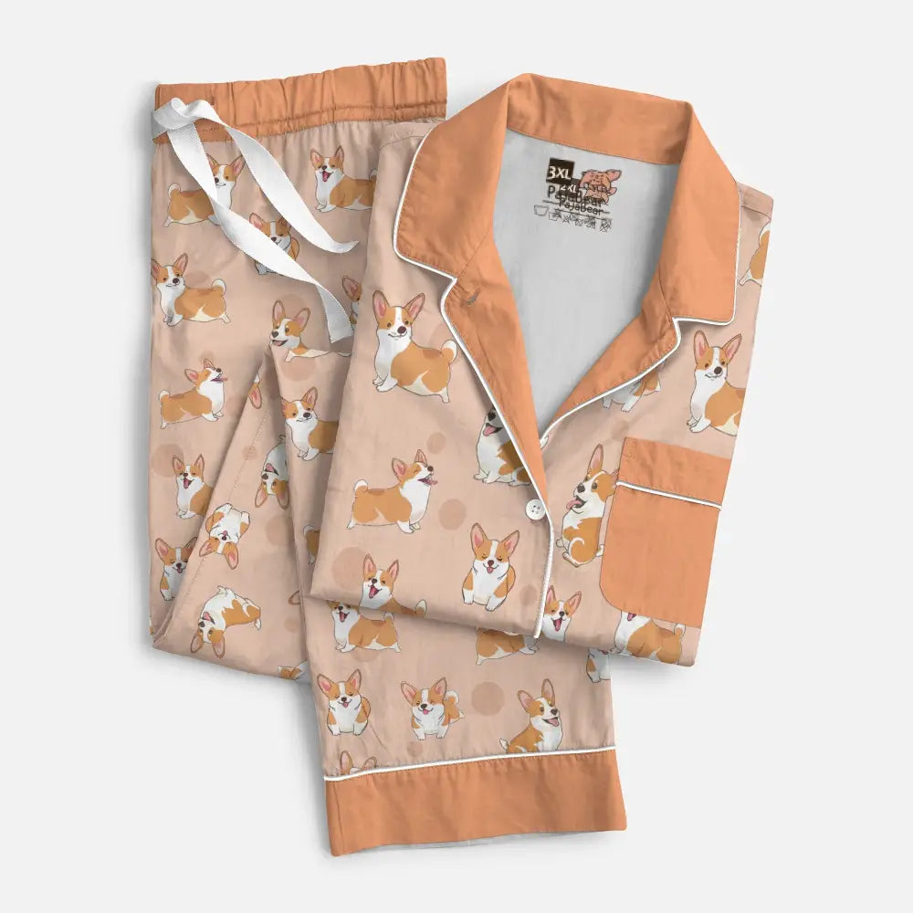 Pajabear Pajamas Top & Pant Lovely Corgi Mn8 Pajama Set