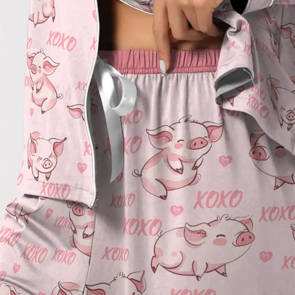 Pajabear Pajamas Top & Pant Pig Xoxo Mn8 Pajama Set