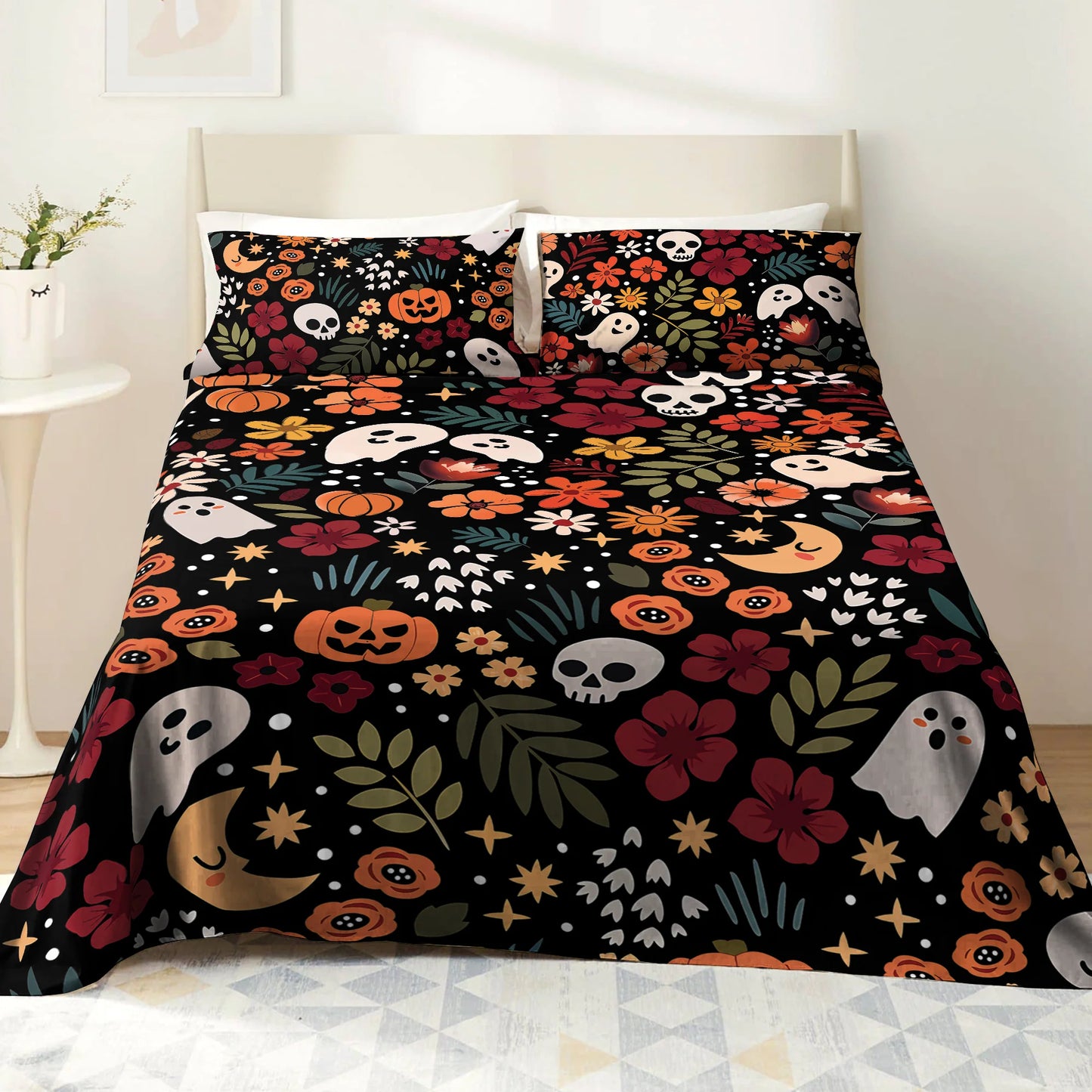 Pajabear 4-Piece Bed Sheet Set Spooky Chic
