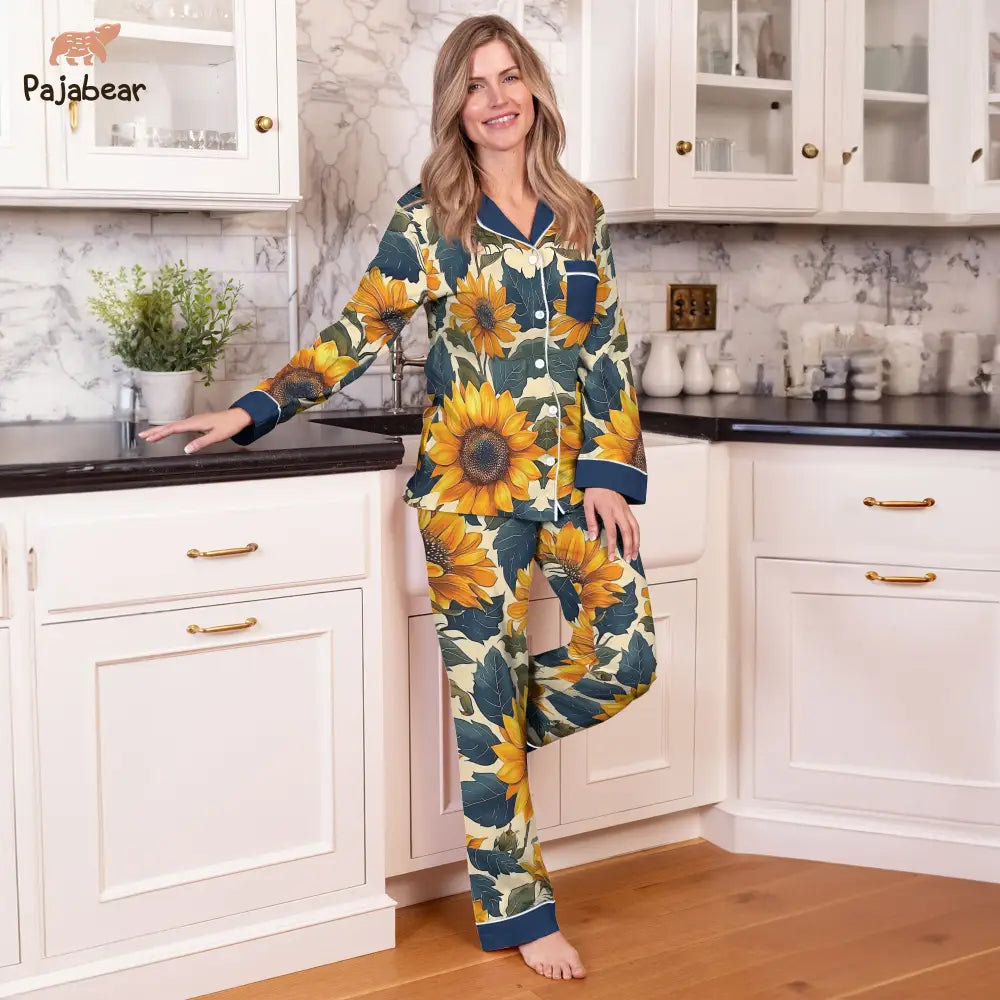 Sunflower Pajabear® Top & Pant Pajama Set Charming Nl09