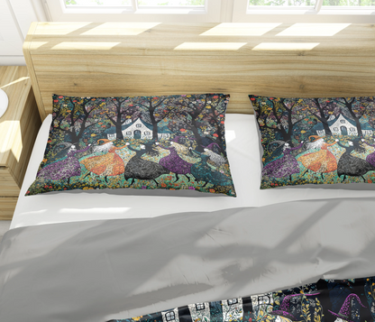 Pajabear 3 Pieces Duvet Cover Set Beautiful Witchy Woman